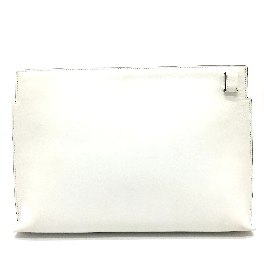 Loewe White Anagram Bag T Clutch Leather Pink Clutch